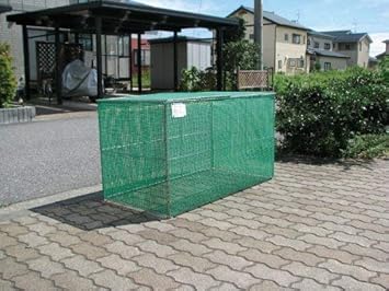 Amazon 折り畳み式ゴミ収集箱 幅10mm 奥行600mm 高さ650mm カラス対策 自治会 町内会 清掃 ゴミステーション ステンレス エクステリア