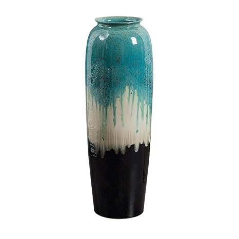 Amazon Com Ceramic Gradient Blue Vase Floor Large