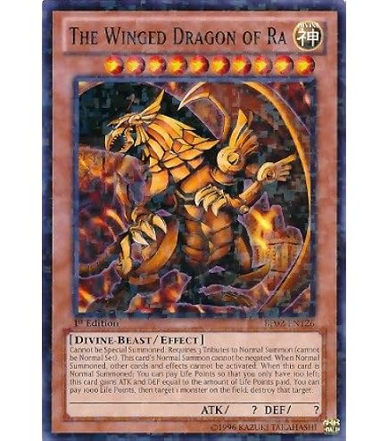 Amazon.com: YU-GI-OH! - Slifer The Sky Dragon (PGLD-EN032 