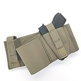 Daltech Force Safestcarry Belly Band Gun Holster with extra Mag Holster - CCW Concealed Carry Gun Holster for Hips, Waist or Chest, Military Green