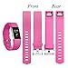 GEAK Bands for Fitbit Charge 2, Adjustable Sports Wrist Bands for Fitbit Charge 2, Small Classic Rose