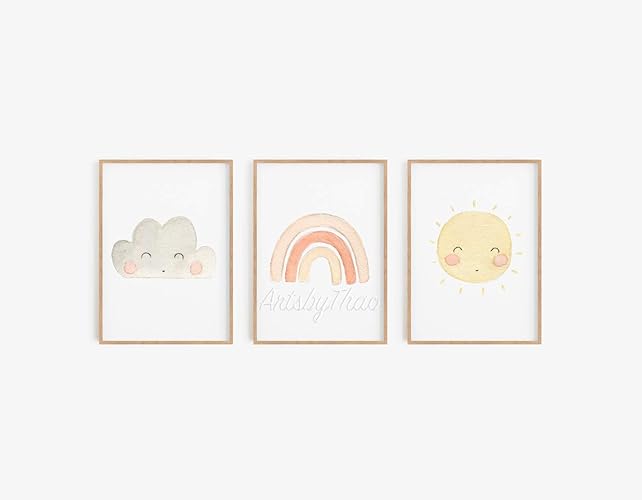 rainbow prints for nursery