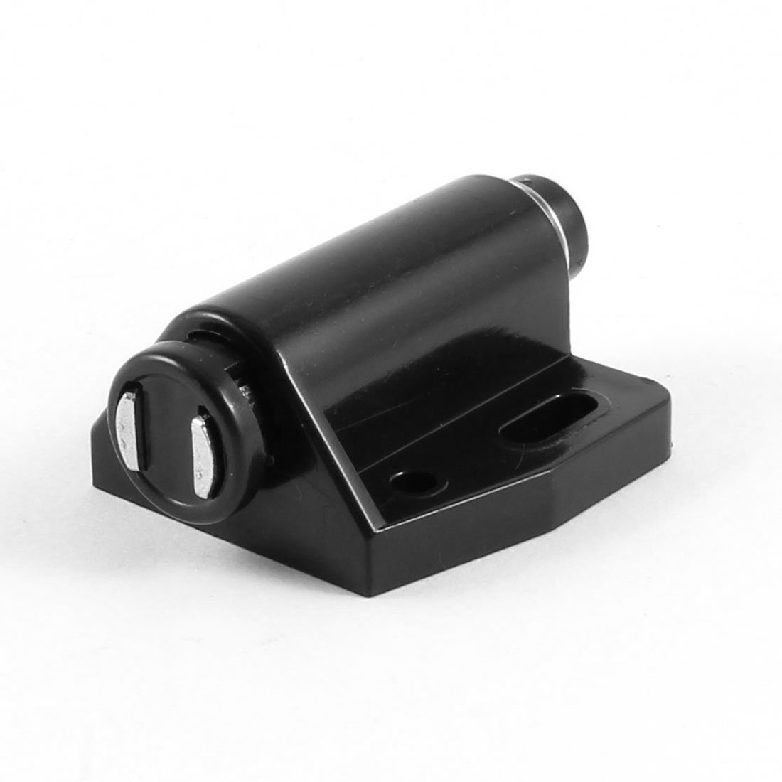 Sourcingmap Cupboard Cabinet Door Round Single Head Magnetic Catch Latch Black