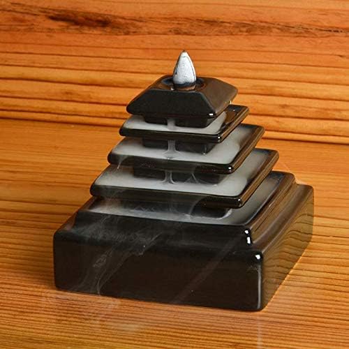 Kunti Craft Meditating Pyramid Backflow Incense Burner