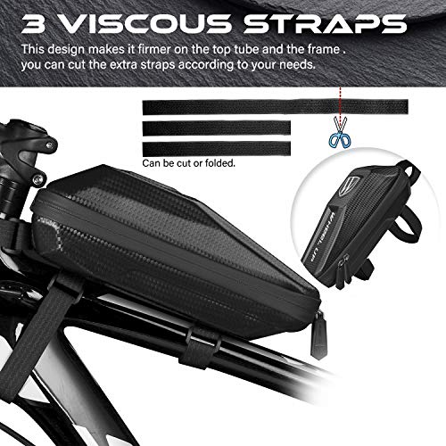 image for Elegant Choise Bike Frame Bag, Waterproof Bike Top Tube Bag Bicycle Ba
