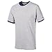 CH 100% CTN Ringer Tagless TEE (OXF Gry/Navy) (XL)
