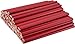 GRAPHITE Carpenter Pencils Rectangular Pencil | Red Lead | (72) Pcs | Wide Pencil for Wood Flooring Marker & Concrete Marking | For Measuring Tool Set | Red