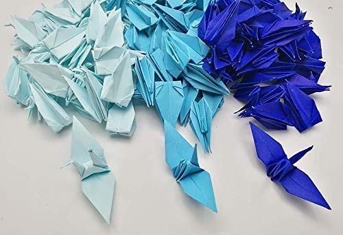 Amazoncom 100 Origami Paper Crane Navy Tone 3x3 Inch