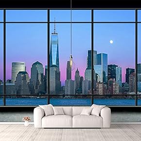 Wall Murals for Bedroom Japanese Style Grid Door View Large Removable Wallpaper Peel and Stick Wall Stickers - 66x96 inches
