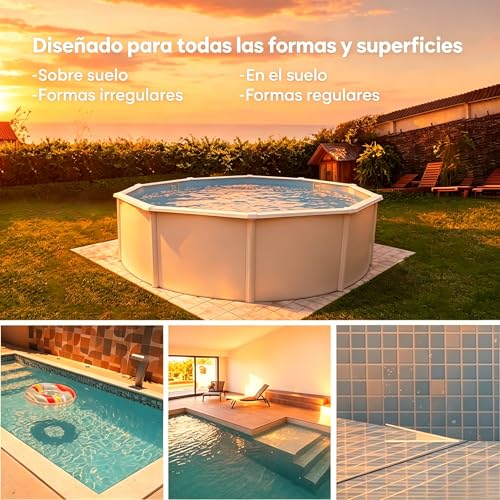 Pooleco Cordless Pool Robot Vacuum Cleaner with Float, 3 Motors, App and Remote Control, Automatic Parking, Pick Up Without Gorge, Bottom Cleaning for All Types of Pools, 90 Min, 80 m2