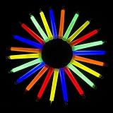 Fun Central I33 6-Inch Premium Glow Sticks, Assorted Colors (Pack of 25)