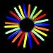 Fun Central I33 6-Inch Premium Glow Sticks, Assorted Colors (Pack of 25)