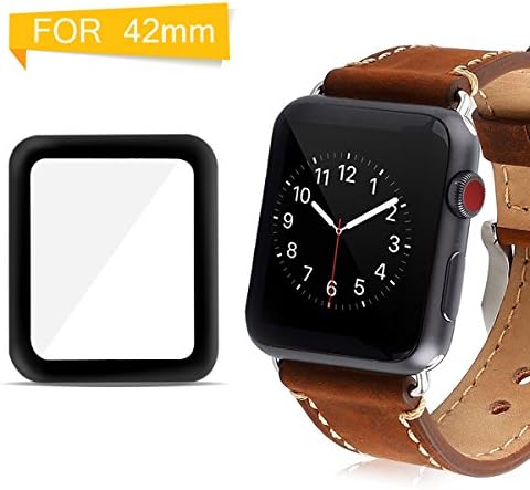 Aexagon Screen Protector for Apple Watch Series 3 42mm, Tempered Glass [ANTI-SCRATCH] [BUBBLE-FREE] [ULTRA-CLEAR] (Series 3 - 42mm)