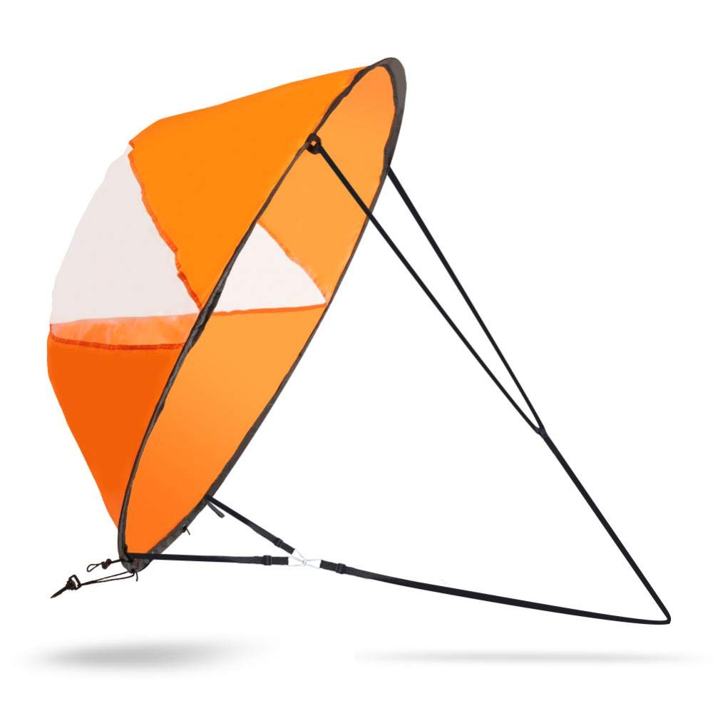 Yosoo Health Gear Kayak Sail Wind Paddle, Kayak Wind Sail Kayak Paddle Board Accessories Foldable Kayak Sail Downwind Wind Sail Kit for Inflatable Boats Kayaks Canoes