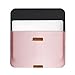 SWEES for MacBook 12 Inch Case Sleeve with Stand Function, 12 Inch Apple New MacBook Ultrabook Wallet Sleeve PU Leather Cover Case Laptop Carrying Bag with Rear Pocket Design, Rose Gold
