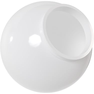 ETHZZLE Seeded Glass Globe Ceiling Fan Replacement Shade – 15cm Outdoor Weatherproof Round Lampshade (Transparent)