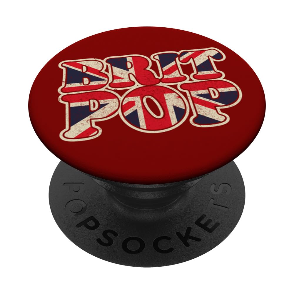 Brit Pop, Classic music scene from the 90's big vintage worn PopSockets Swappable PopGrip