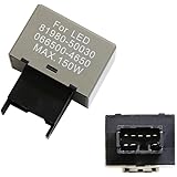 iJDMTOY 8-Pin LM449 81980-50030 066500-4650 Electronic LED Flasher Assy Relay Fix Compatible with Lexus Scion or Toyota LED T