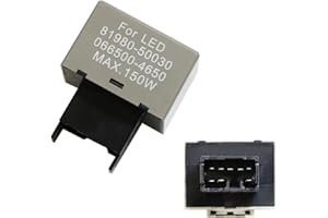 iJDMTOY 8-Pin LM449 81980-50030 066500-4650 Electronic LED Flasher Assy Relay Fix Compatible with Lexus Scion or Toyota LED Turn Signal Light Bulbs