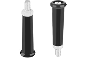 MroMax 2PCS Revolving Handles Screw Knobs Handgrips M10x15mm Threaded Plastic Metal Revolving Handle Grip