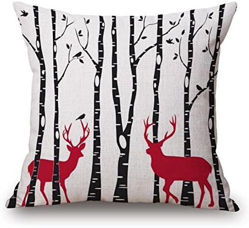jinshifu Christmas Series Cotton Linen Throw Pillow Home Sofa Car Seat Cushion For Kids Gift Factory Direct Sales Throw Pillow Cover 20"x20"(One Side)