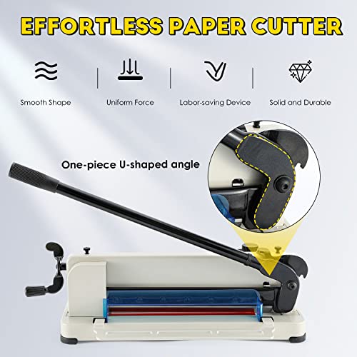 CGOLDENWALL Paper Cutter, Industrial Guillotine, 0.03 mm Precision Cutting Precision, 400 Sheets - 4 cm Maximum Cutting Thickness, Suitable for Office, Production, Leather Fabrics