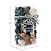 Qingbei Rina Blue Potpourri, Ocean Scent Potpourri, Coastal Beach Vase Bowl Filler, Home Fragrance Satchel Party Wedding Dinning Decor,Fragrance Vial Include,10 oz