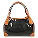 Vbiger Leather Handbags And Purses Dumpling-shaped Tote Bags For Women (Black Brown)