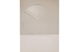 SIBE-R-PLASTICS SUPPLY Acrylic Disc, Transparent Clear, 3" Diameter, 1/4" Thick…