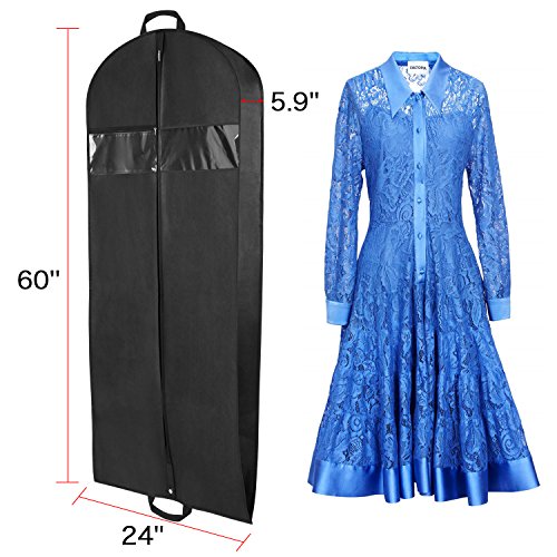 Garment Bag Dress Bag for Travel and Storage 60 inch Anti-Moth Suit Cover Bag for Dress Tuxedos Coat with Shoe Bag