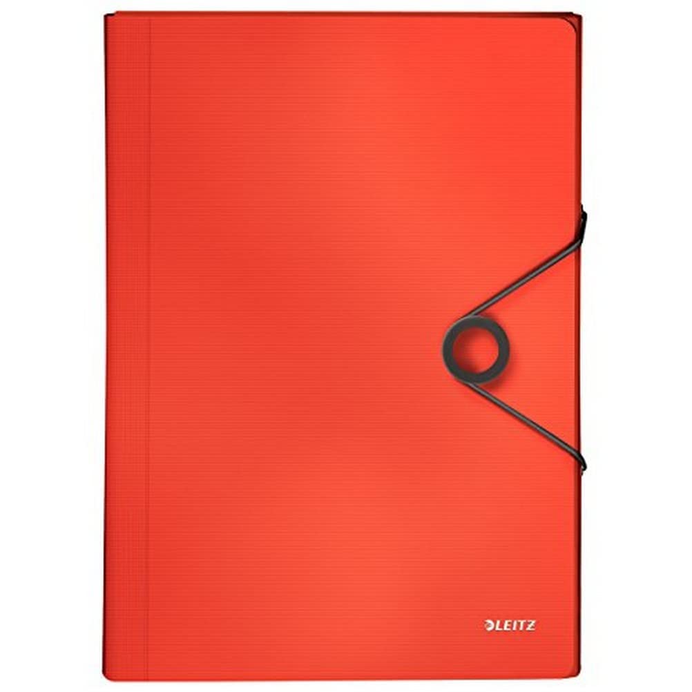 Leitz Solid Project File Polypropylene A4 Light red
