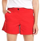 Nautica Womens Mid-Rise Cotton Shorts