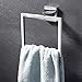 KES Bath Towel Ring Towel Hanger SUS 304 Stainless Steel Bathroom Accessories Contemporary Hotel Square Style Wall Mount, Brushed Finish, A2480-2