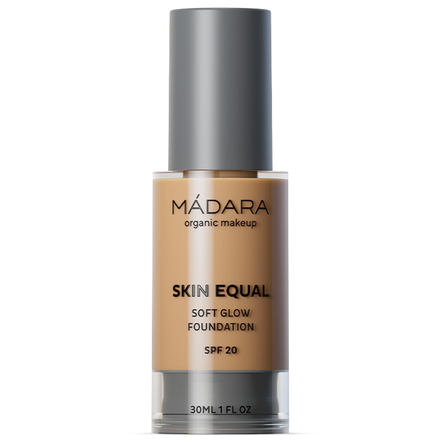 MÁDARA Organic Skincare | Skin Equal Soft Glow Foundation SPF20 GOLDEN SAND 50-30ml, Mineral foundation with hyaluronic acid, Buildable medium coverage, Dewy foundation, Vegan, COSMOS certified