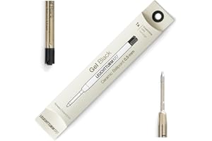 LEUCHTTURM1917 - Gel Pen Parker Style Refills 0.5mm for Drehgriffel Nr 1 - Document Proof ISO 15727-2 (Black)