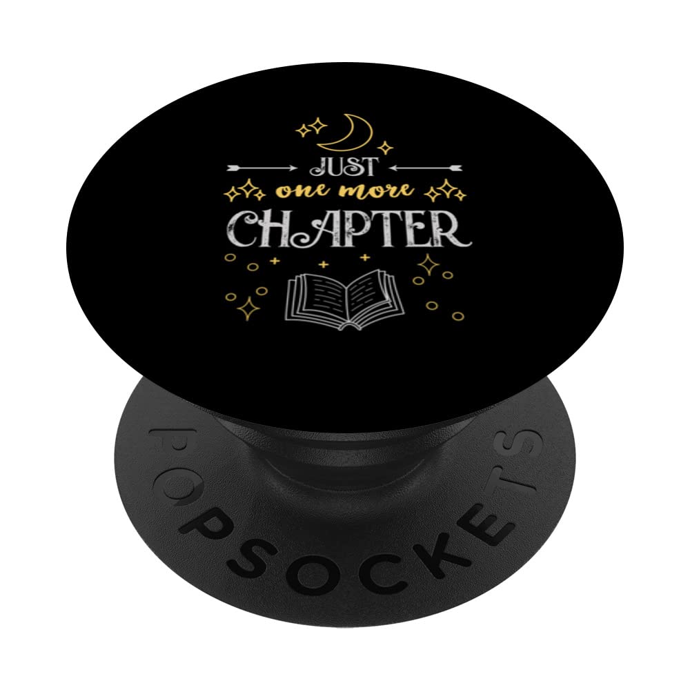 Book Lover Just One More Chapter Bookworm PopSockets Swappable PopGrip