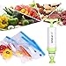 Sous Vide Bags Kit for Anova Cookers - 15 Reusable Food Vacuum Sealed Bags, 1Bag Sealing Clips Easy to Use, Practical for Long-time Sous Vide Cooking & Food Storage