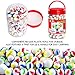Kiddie Play 200 Glass Marbles for Kids Bulk Including 6 Shooters in Reusable Storage Box