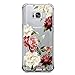 Case for Samsung Galaxy S8 Flowers Pattern Print for Girls Women Shockproof Bumper Protective Cover Flexible Slim Fit Clear with Cute Lovely Floral Design Soft Silicone Rubber Gel Drop Protection Skin