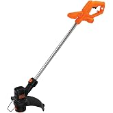 BLACK+DECKER String Trimmer and Weed Wacker, Electric Corded Weed Eater, 13-Inch Cutting Deck, 4 Amp Motor, Lightweight (BEST935)
