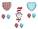 9 pc. Dr. Seuss The Cat in The Hat Happy Birthday Balloons Decoration Supplies Party Baby Shower
