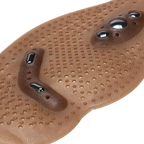 Chinese kongfu Magnetic Massage Shoe,Tiean Insoles Gel Pad Therapy Acupressure Foot Care Cushion,6-11 fit (MenUS7.5-12, brown) - Thumbnail 5