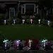 ArtDIY Outdoor Solar Garden Stake Lights - 3 Pack Solar Lights with Butterfly,Hummingbird,Dragonfly, Multi-color Changing LED Outdoor Decorative Solar Stake Lights for Garden, Patio, Backyard