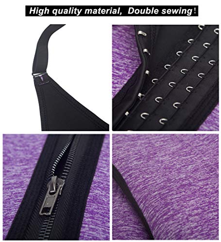 TINGLU Waist Trainer Corset for Women Weight Loss, Adjustable Straps Neoprene Waist Cincher for Double Tummy Tontrol