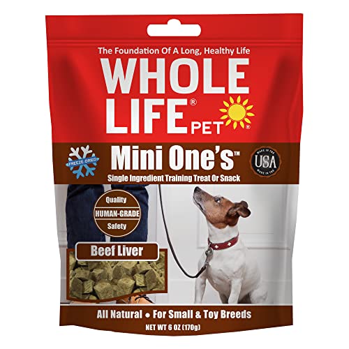 Whole Life Pet Mini Ones Beef Liver Treats for Small Dogs or