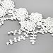 4 Yards White Cotton Lace Trim Applique Sewing DIY Craft Lace Tassel Ribbon - 85mm/3.3