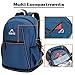Venture Pal 35L Large Lightweight Packable Hiking Backpack with Wet Pocket & Shoes Compartment Travel Backpack & Day Backpack for Women Mens(Navy)