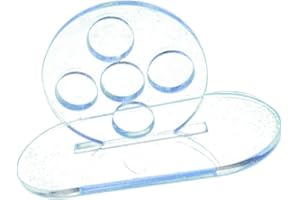 Glass Billiard Trainer for Pool & Snooker – Transparent Cue Practice Tool with 16mm/18mm Adjustable Base, Stable Hitting Aid 