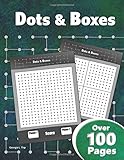 Dots & Boxes - Over 100 Pages: A Classic Strategy Game - Large and Small Playing Squares - Big Book: Dot to Dot Grid…