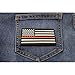 Thin Orange Line American Flag for Search & Rescue - 3.5x2 inch. Embroidered Iron on Patch